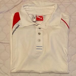 Men’s Puma BMW Motorsport Polo, White, Size = S